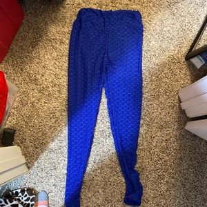 Scrunch leggings blue